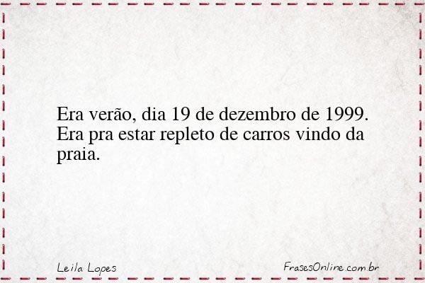 Frase de Leila Lopes