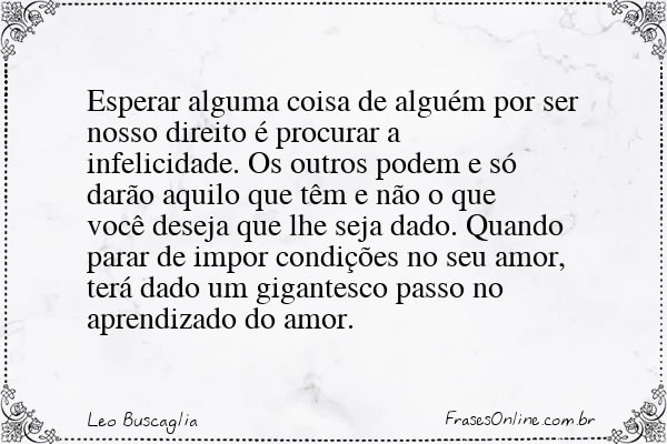 Frase de Leo Buscaglia