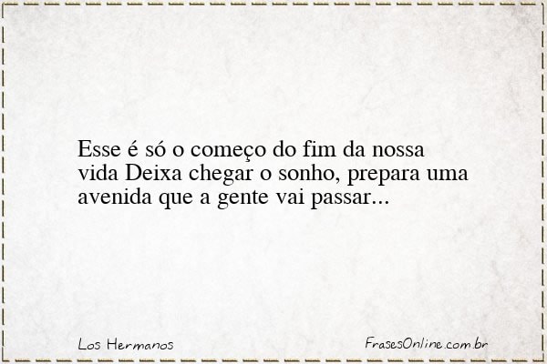 Frase de Los Hermanos