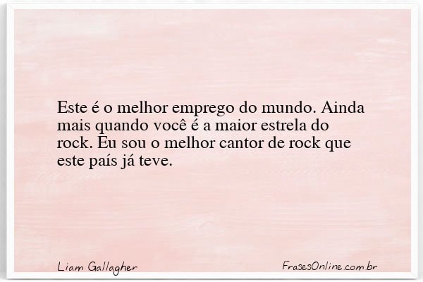 Frase de Liam Gallagher