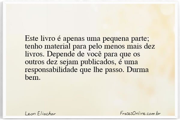 Frase de Leon Eliachar