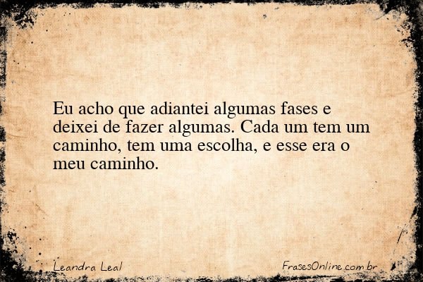 Frase de Leandra Leal