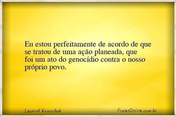 Frase de Leonid Kravchuk