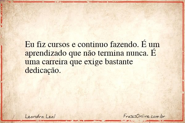 Frase de Leandra Leal