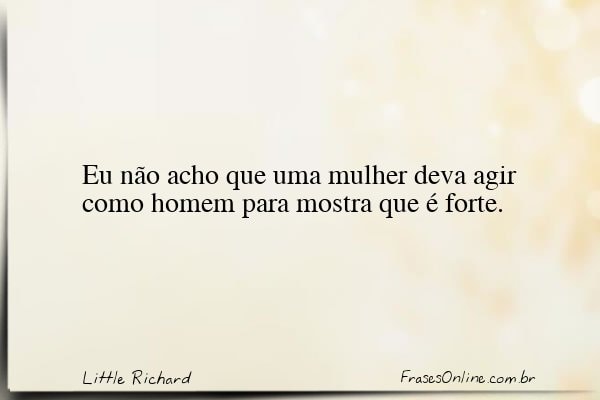 Frase de Little Richard