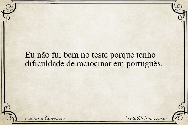 Frase de Luciana Gimenez