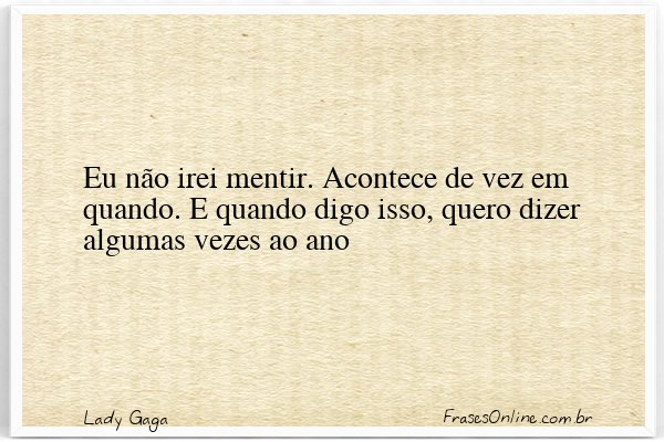 Frase de Lady Gaga