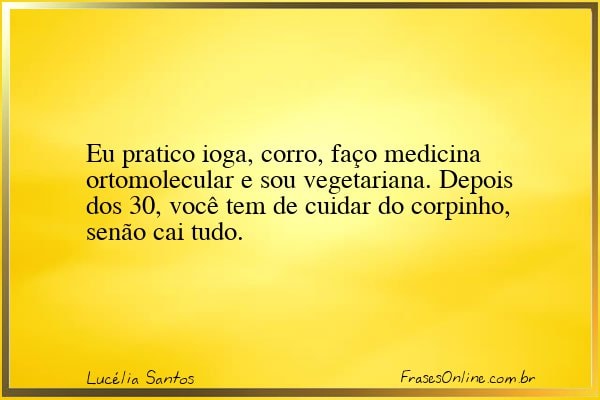 Frase de Lucélia Santos