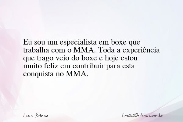 Frase de Luis Dórea