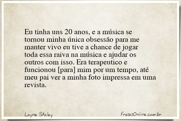 Frase de Layne Staley