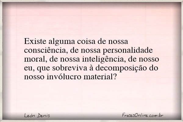 Frase de León Denis