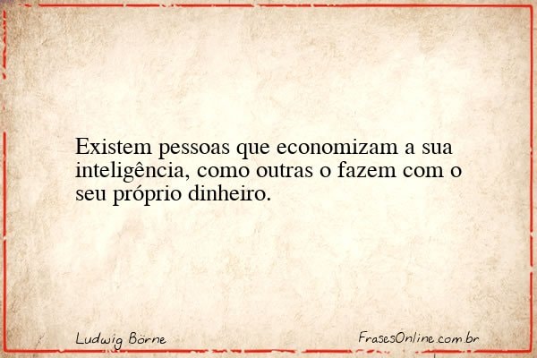 Frase de Ludwig Börne