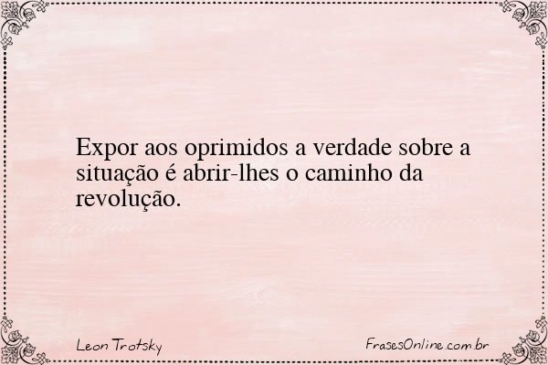 Frase de Leon Trotsky