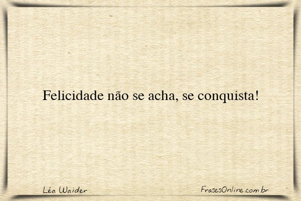 Frase de Léa Waider