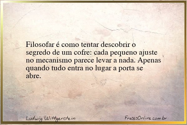 Frase de Ludwig Wittgenstein