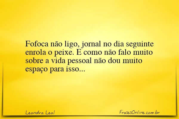 Frase de Leandra Leal