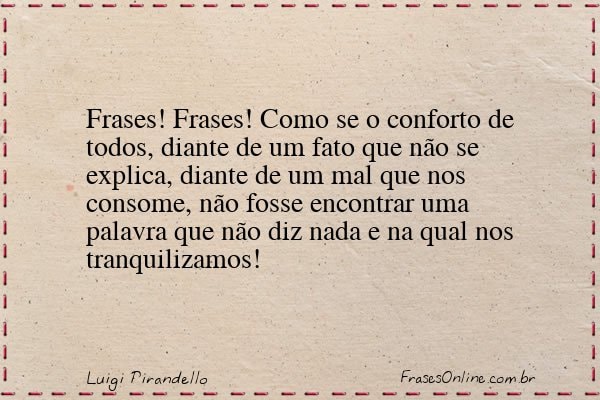 Frase de Luigi Pirandello