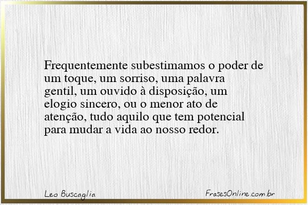 Frase de Leo Buscaglia