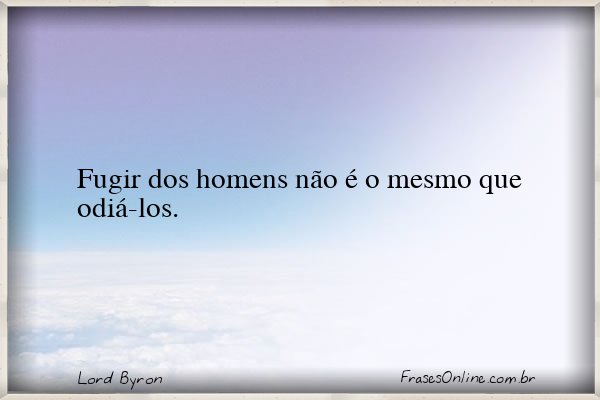 Frase de Lord Byron