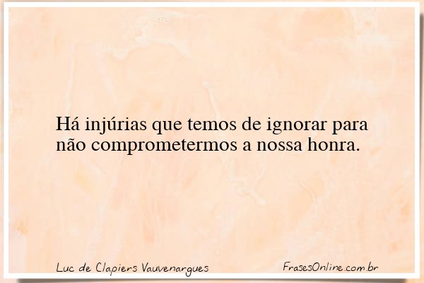 Frase de Luc de Clapiers Vauvenargues