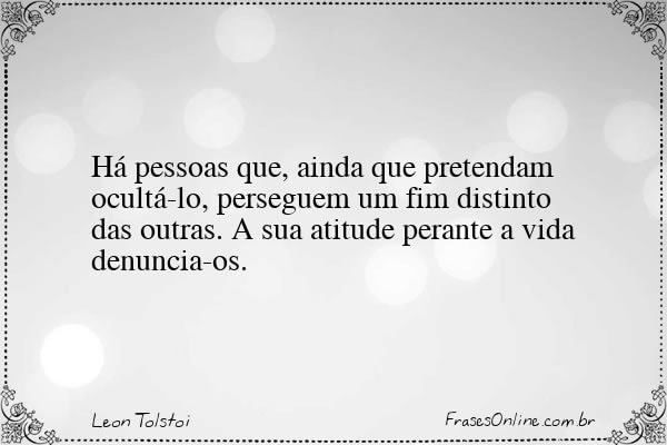 Frase de Leon Tolstoi