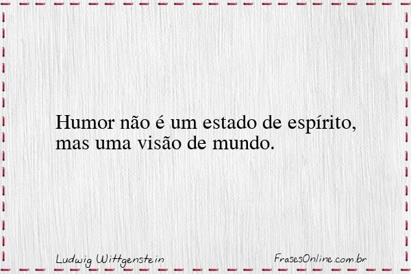 Frase de Ludwig Wittgenstein