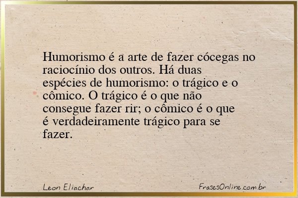 Frase de Leon Eliachar