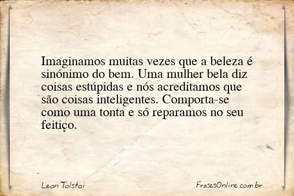 Frase de Leon Tolstoi