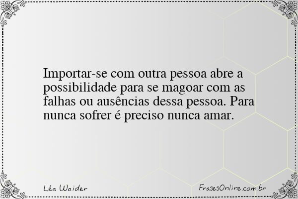 Frase de Léa Waider