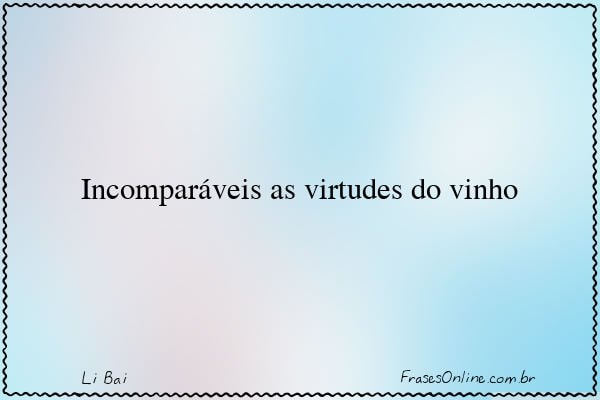 Frase de Li Bai