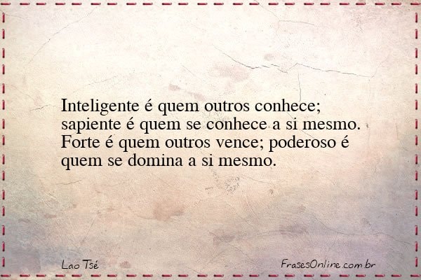 Frase de Lao Tsé