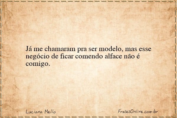 Frase de Luciana Mello