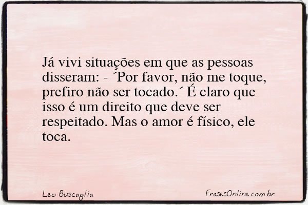 Frase de Leo Buscaglia