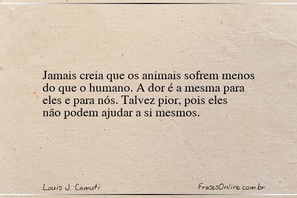 Frase de Louis J. Camuti