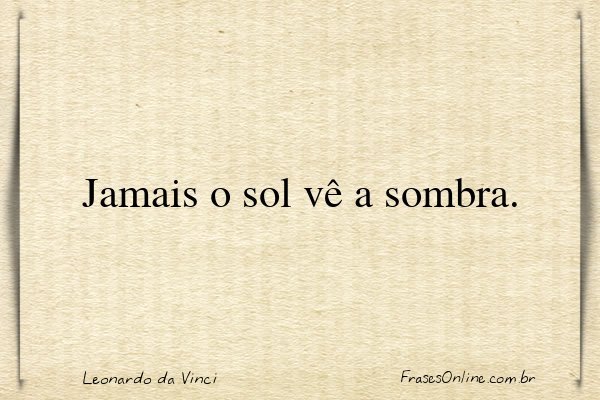 Frase de Leonardo da Vinci