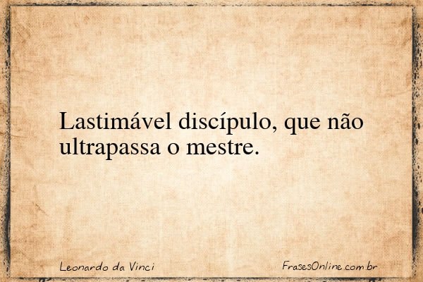 Frase de Leonardo da Vinci