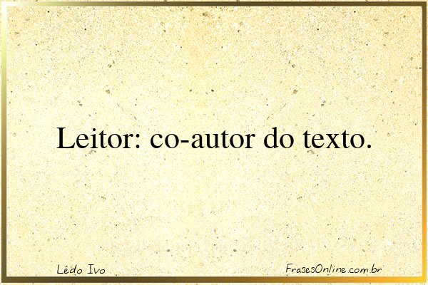 Frase de Lêdo Ivo