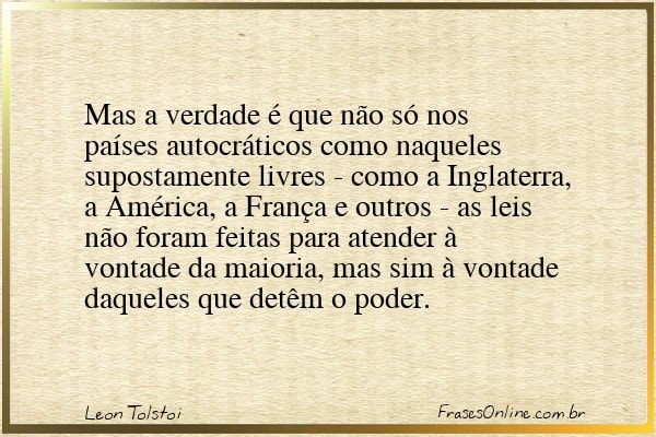 Frase de Leon Tolstoi
