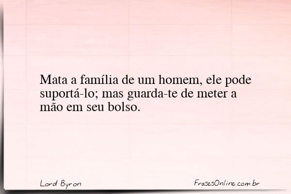 Frase de Lord Byron
