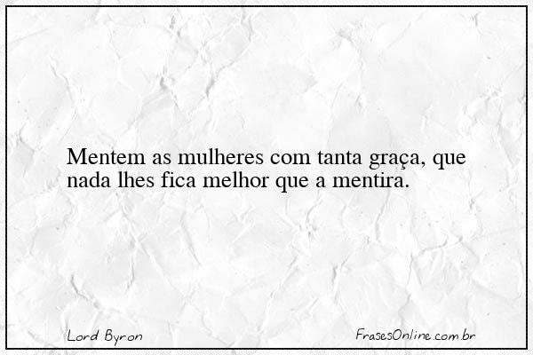 Frase de Lord Byron