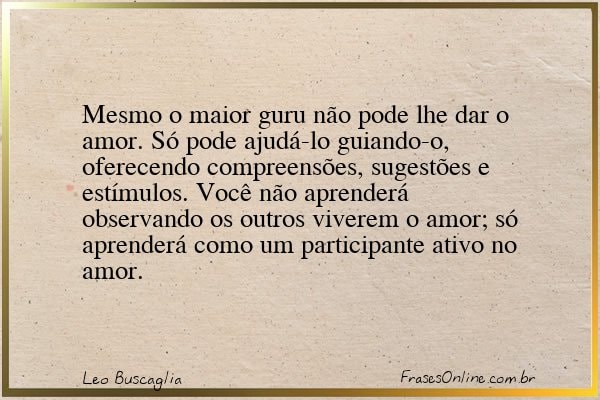 Frase de Leo Buscaglia