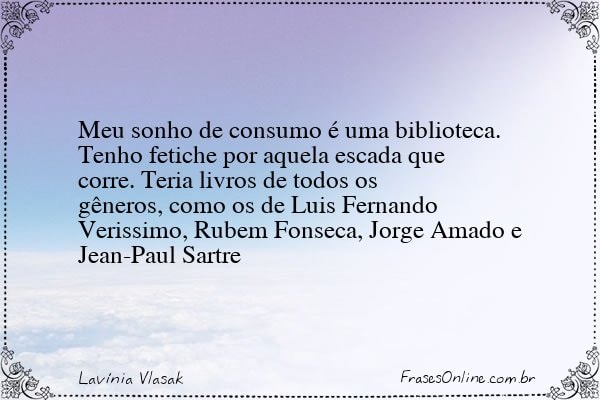 Frase de Lavínia Vlasak