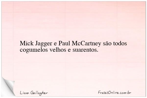 Frase de Liam Gallagher