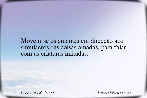 Frase de Leonardo da Vinci