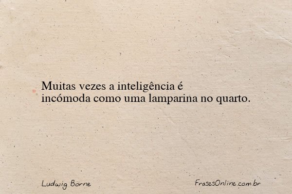 Frase de Ludwig Börne