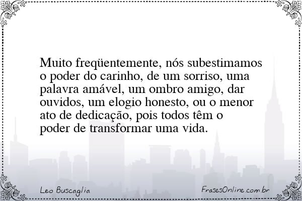 Frase de Leo Buscaglia