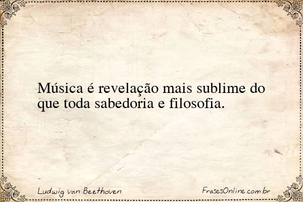 Frase de Ludwig van Beethoven
