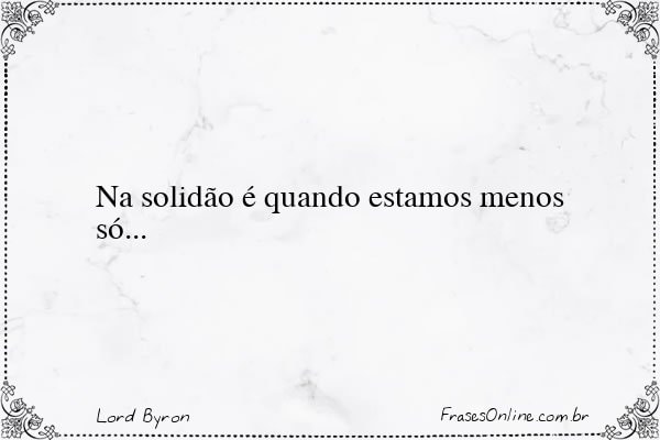 Frase de Lord Byron