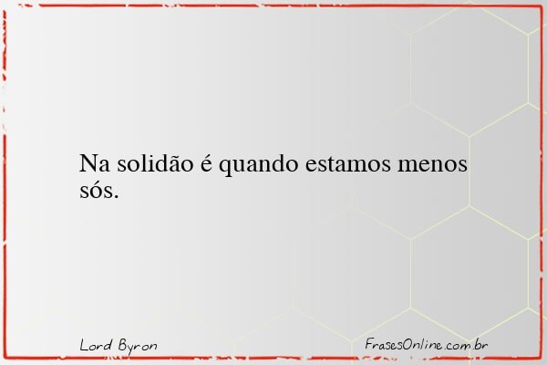 Frase de Lord Byron