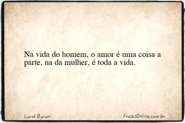 Frase de Lord Byron